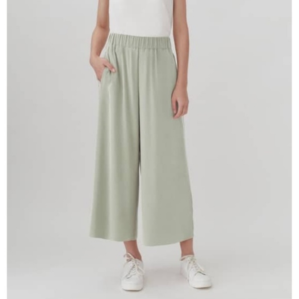 Cuyana Silk Wide Leg Pants